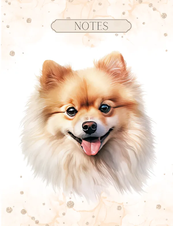 Pomeranian Notebook Cover