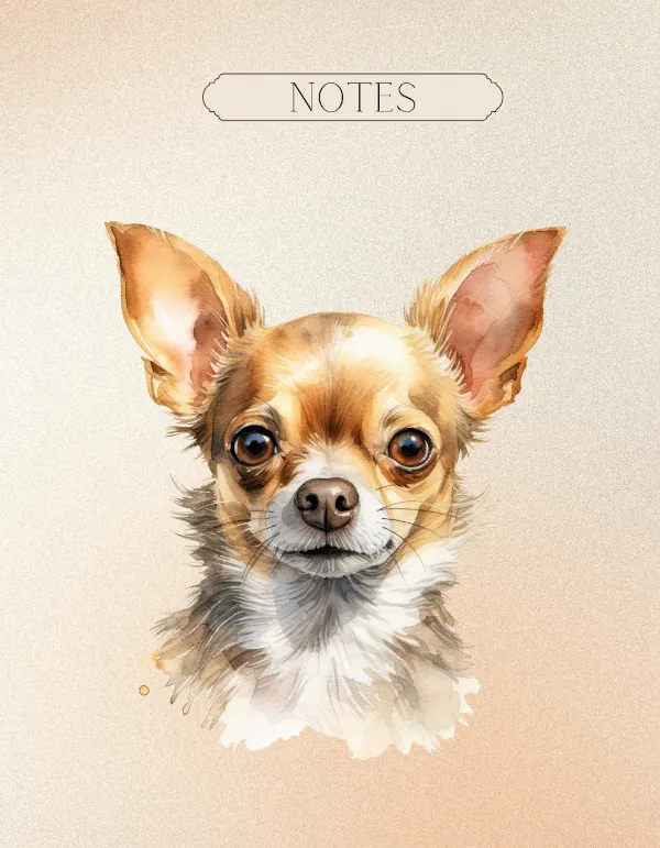 Chihuahua Notebook Cover