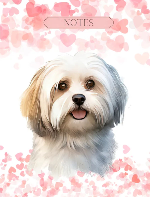 Havanese Notebook Cover